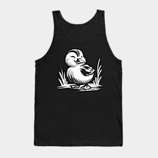 Kawaii Cool Retro Duck Japan Style Funny Duck Tank Top